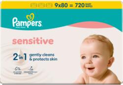 Pampers Șervețele umede (9x80/folie) Sensitive