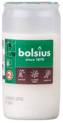  Lumânare compozită Bolsius 104g 40h. Capac alb din hârtie