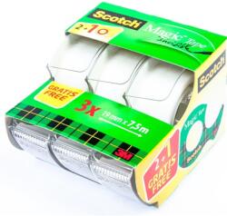  Bandă adezivă Scotch Magic 19 mm x 7, 5 m2 + 1 buc