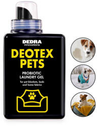 Dedra Gel de spălare probiotic pentru pături, pături și haine de animale de companie | DEOTEX® PETS WASH | spală și neutralizează eficient mirosurile | 15 spălări