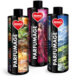  Pachet familie PARFUMAGE | Parfum pentru rufe și curățenie | LILA FASHION & MOUNTAIN SPIRIT & AMBROSIA | 500 ml × 3