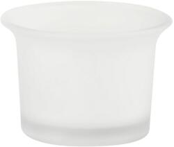  Suport de lumânare din sticlă pentru lumânare tip pastilă, mat, 63x46mm