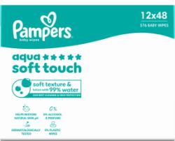 Pampers Șervețele umede (12x48/folie) AqSoft touch