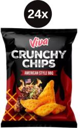 Viva Chipsuri crocante Crunchy în stil american, la grătar, 24x50g