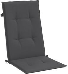 vidaXL magas háttámlás székpárna, 2 db, antracit, 120x50x4 cm, textil, 1.45 kg (4002409VidaXL)