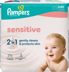 Pampers Șervețele umede (3x80/folie) Sensitive