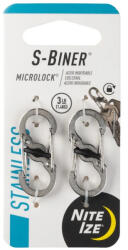 Nite Ize S-Biner Microlock segéd karabiner ezüst