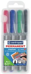  Marker permanent Centropen 2846 set de 4 bucăți