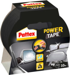  Bandă adezivă neagră Pattex Power tape, 50 mm × 10 m
