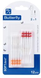  Periuță interdentară Butterrfly 2 în 1 XS, S 1 buc