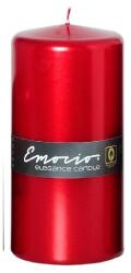 Emocio Lumânare metalică roșie Elegance Cylinder, 100x200mm
