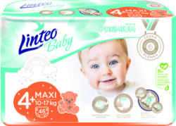  Scutece Linteo Baby Premium Maxi+ pentru bebeluși 10-17 kg, 46 bucăți