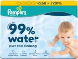 Pampers Șervețele umede (12x60/folie) Aqua Zero plastic