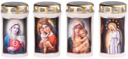  Lumânare de cimitir cu capac 120g 38h. Imagine albă presată mix