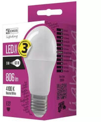 EMOS rp=2.00 - Bec LED cls 1 buc 7w e27 a60 alb neutru 1 buc