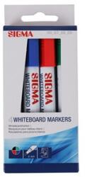 SIGMA Marker permanent 1 - 4 mm mix 4 buc
