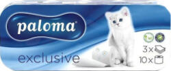  Hârtie igienică Paloma cu 3 straturi Exclusive Plus White, 8 role