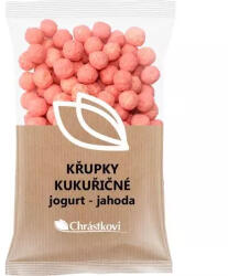 Chrástkovi Chips de porumb cu iaurt căpșuni 150g
