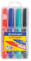 Centropen Set de 4 markere Marker Flipchart 8550