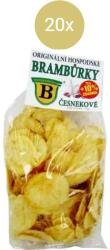 B Brambůrky Cartofi prăjiți cu usturoi B 20x70g + 10%