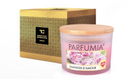 Dedra CHANSON D´AMOUR | lumânare cu aromă de soia | 2 fitiluri | PARFUMIA® | 400 ml
