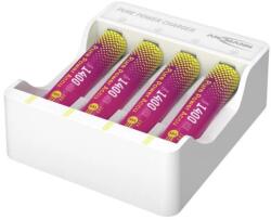 ANSMANN Pure Power akkumulátor töltő + 4x mikro AAA akku 1001-0182 (1001-0182)
