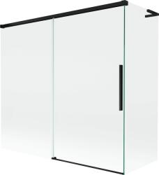 Mexen Rox L 2-szárnyú toló kádparaván 170 + 75 x 150 cm, átlátszó, fekete - 8C9L-170-075-70-00