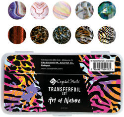 Crystalnails Crystal Nails Transzferfólia Szett - Art of Nature