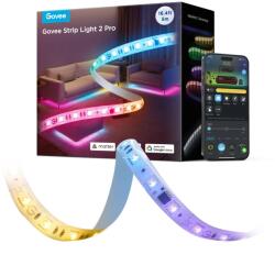 Govee H61F5 2 Pro RGBWW LED szalag, Matter, Bluetooth, Wi-Fi, 340 lm/m. 60 LED/m, Alexa, Google Asszisztens, 5m