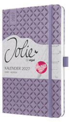 Sigel Naptár, A5, heti, 2027, kemény borító, SIGEL Jolie, Lavender Purple (SIJ139) (SIJ139)