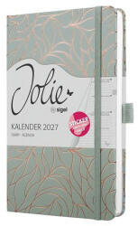 Sigel Naptár, A5, heti, 2027, kemény borító, SIGEL Jolie, Twilight Green (SIJ365) (SIJ365)