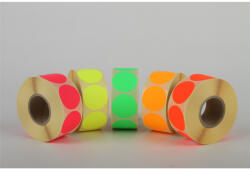  Etikett címke, 38mm, körcímke tekercses, 1000 címke/tekercs fluo pink (67717) - web24
