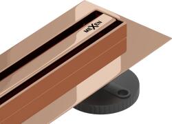 Mexen Flat 360° Slim forgó vonalmenti lefolyó 120 cm, rózsaarany - 1641120