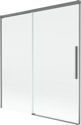 Mexen Rox 2-szárnyú toló kádparaván 150 x 150 cm, átlátszó, gun metal - 8C9-150-001-95-00