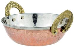 Sat Nam La Coppera Copper Kadai tál rozsdamentes acél és réz fogantyúkkal