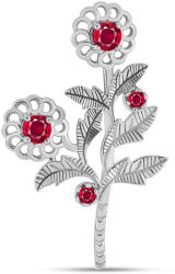  Ezüst Bross Madagaszkári Rubinnal, Y65902