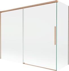 Mexen Rox 2-szárnyas, eltolható kádparaván 190 + 90 x 150 cm, átlátszó, kefe réz - 8C9-190-090-65-00