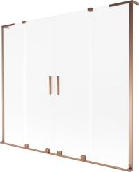 Mexen Velar L Duo kádparaván 2-szárnyú toló 170 x 150 cm, zúzmara, rózsaarany - 896-170-003-32-60