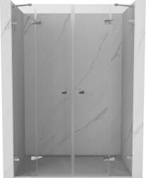 Mexen Lunar Duo nyitható zuhanyajtó 140 cm, átlátszó, króm - 834D-140-000-01-00
