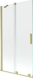 Mexen Velar Mexen Velar 2-szárnyú, eltolható kádparaván 100 x 150 cm, átlátszó, arany matt - 896-100-000-01-55