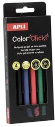 APLI Color Click Zseléstoll akril tintával 0.7 mm nyomógombos őszi színek 6 szín LCA20644 (LCA20644)