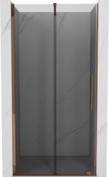 Mexen Velar tolóajtós tusolóajtók 90 cm, grafit, rózsaarany - 871-090-000-41-60