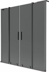 Mexen Velar L Duo 2-szárnyú toló kádparaván 140 x 150 cm, grafit, gun metal - 896-140-003-42-95