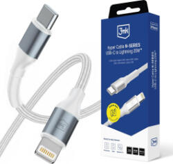 3mk Protection Cablu de incarcare Type-C la Lightning 3mk Hyper N alb 20W 1m (kf2360215)