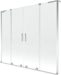 Mexen Velar L Duo kétszárnyú toló kádparaván 180 x 150 cm, átlátszó, króm - 896-180-003-02-01