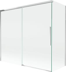 Mexen Rox 2-szárnyú, elhúzható fürdőkád-paraván 170 + 75 x 150 cm, átlátszó, króm - 8C9-170-075-01-00