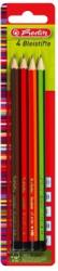 Herlitz Creioane grafit, mina B, 2B, H, HB set 4 buc/blister Herlitz HZ8670051 (8670051)