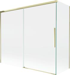 Mexen Rox 2-szárnyas toló kádparaván 180 + 80 x 150 cm, átlátszó, arany - 8C9-180-080-50-00