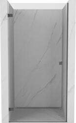 Mexen Lunar-B nyíló zuhanyajtó balos 85 cm, átlátszó, kefélt pisztolyszürke - 832-085-000-66-00-L