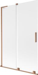 Mexen Velar L kádparaván 2-szárnyú tolóajtós 120 x 150 cm, zúzmarás, kefélt réz - 896-120-003-31-65